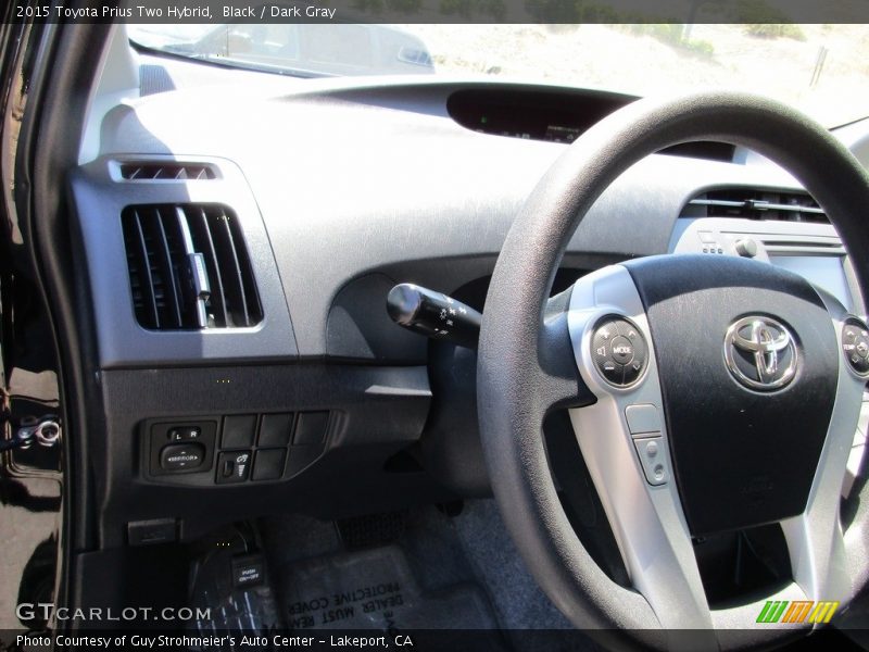 Black / Dark Gray 2015 Toyota Prius Two Hybrid