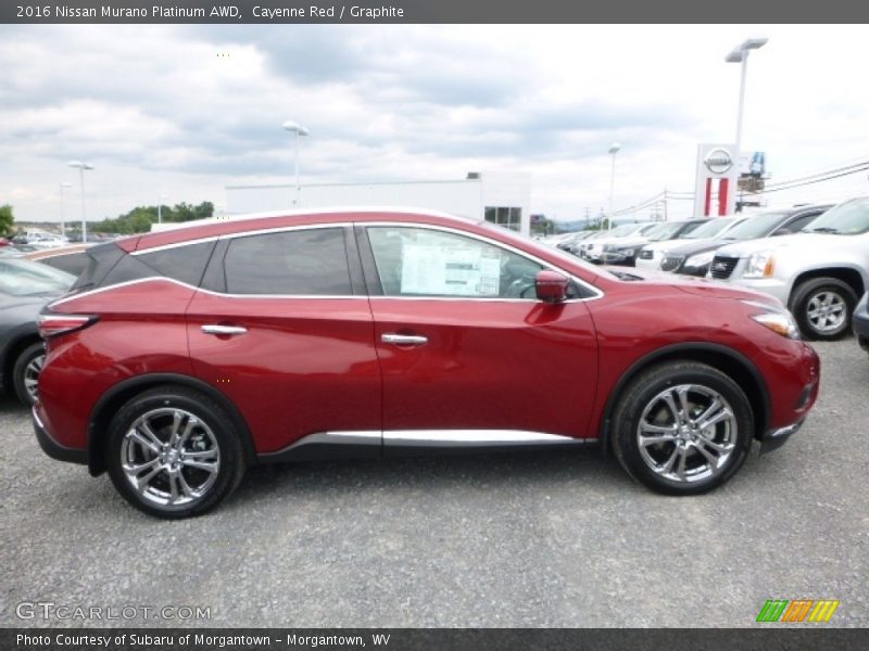 Cayenne Red / Graphite 2016 Nissan Murano Platinum AWD