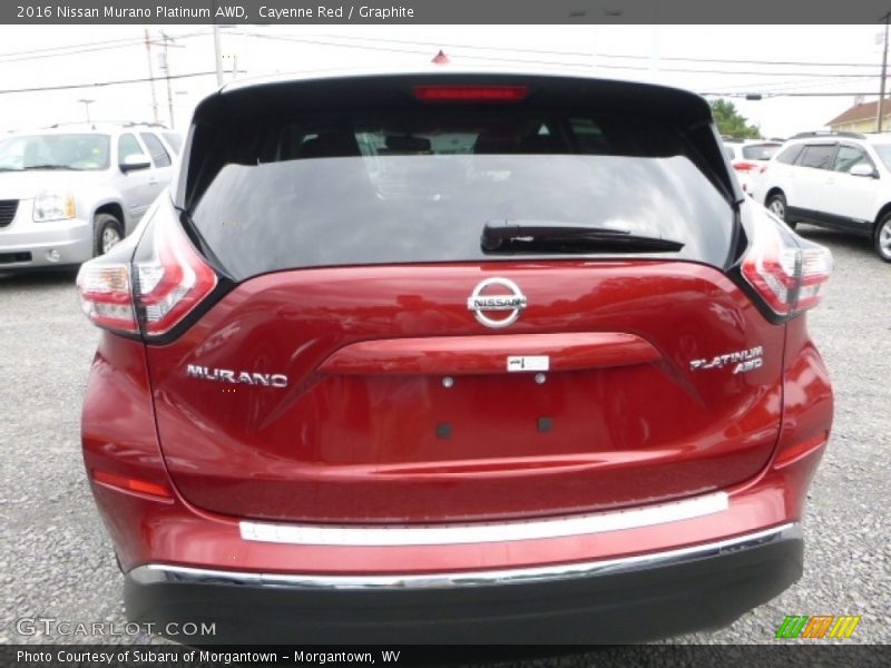 Cayenne Red / Graphite 2016 Nissan Murano Platinum AWD