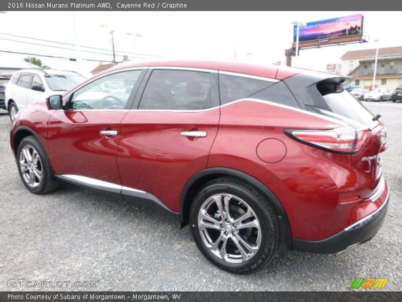 Cayenne Red / Graphite 2016 Nissan Murano Platinum AWD