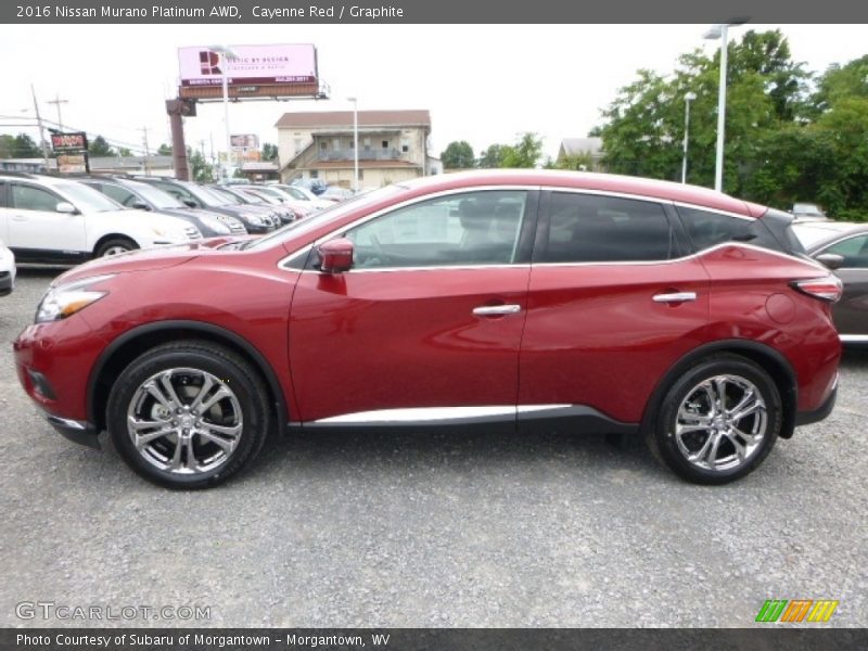 Cayenne Red / Graphite 2016 Nissan Murano Platinum AWD