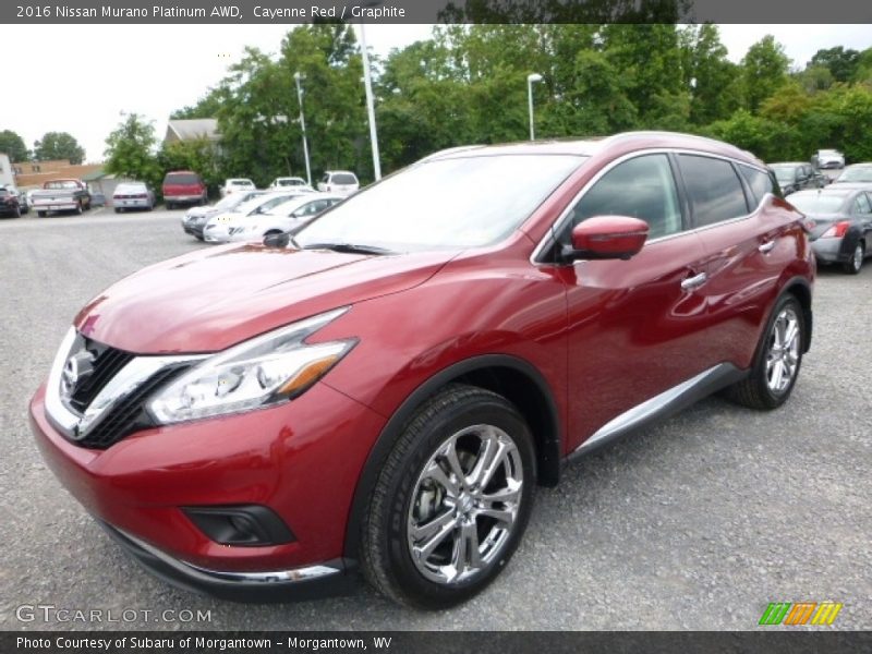Cayenne Red / Graphite 2016 Nissan Murano Platinum AWD
