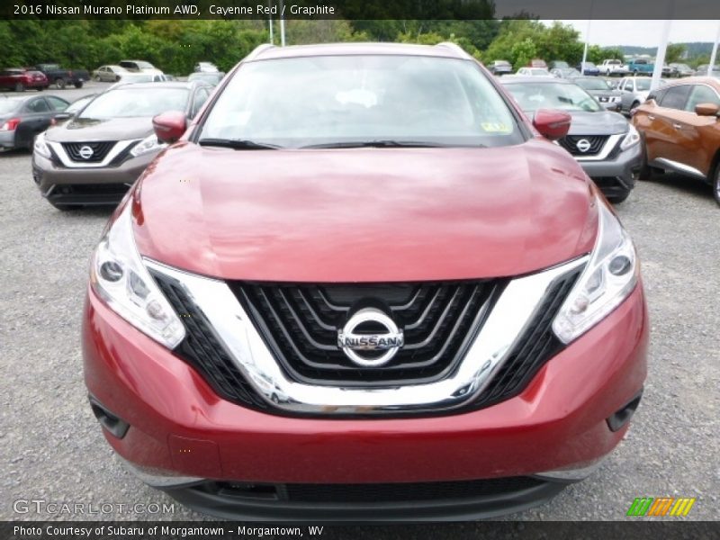 Cayenne Red / Graphite 2016 Nissan Murano Platinum AWD