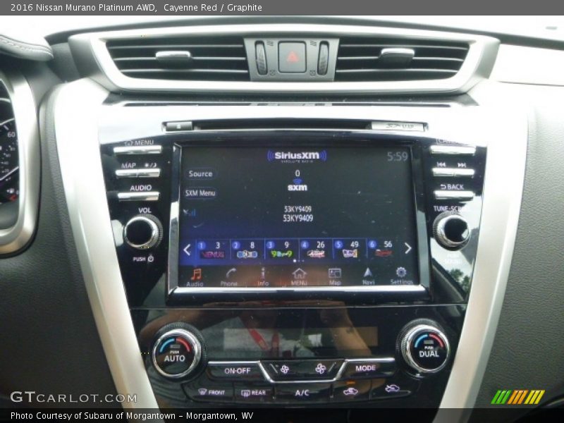 Cayenne Red / Graphite 2016 Nissan Murano Platinum AWD