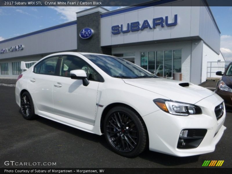 Crystal White Pearl / Carbon Black 2017 Subaru WRX STI