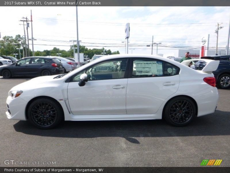 Crystal White Pearl / Carbon Black 2017 Subaru WRX STI