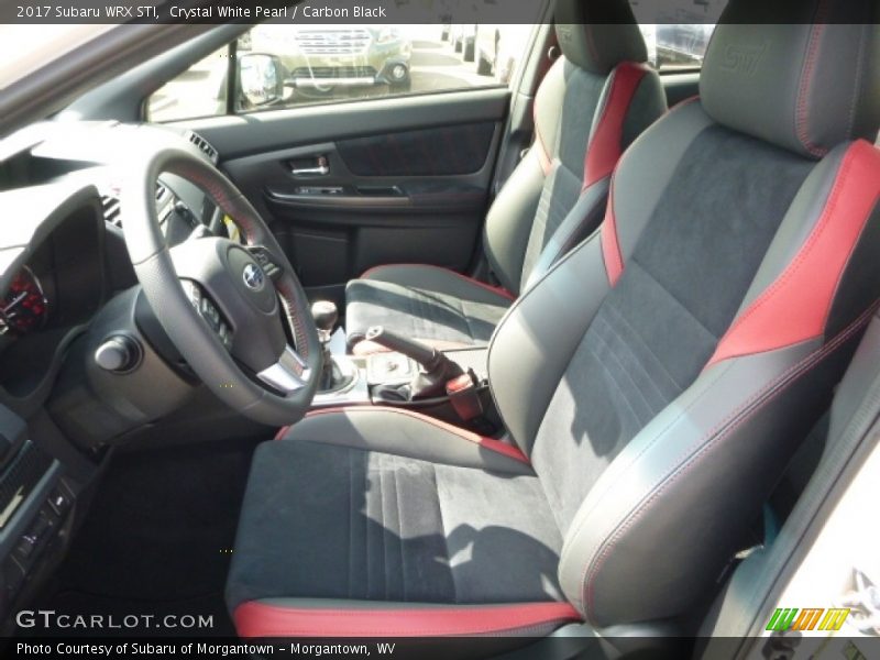 Front Seat of 2017 WRX STI