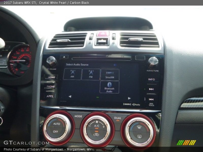 Crystal White Pearl / Carbon Black 2017 Subaru WRX STI