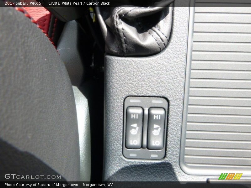 Crystal White Pearl / Carbon Black 2017 Subaru WRX STI