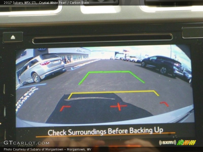Crystal White Pearl / Carbon Black 2017 Subaru WRX STI