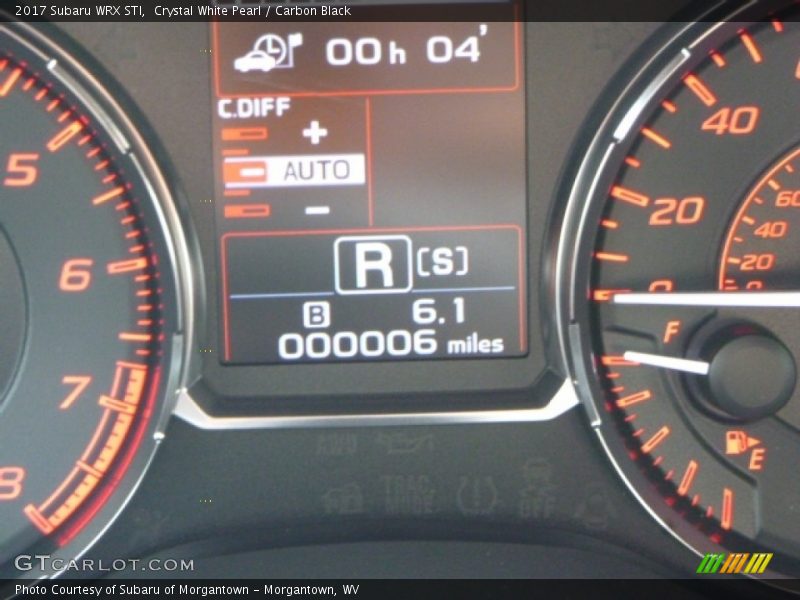Crystal White Pearl / Carbon Black 2017 Subaru WRX STI