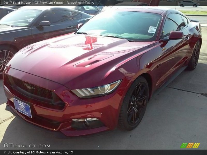 Ruby Red / Ebony 2017 Ford Mustang GT Premium Coupe