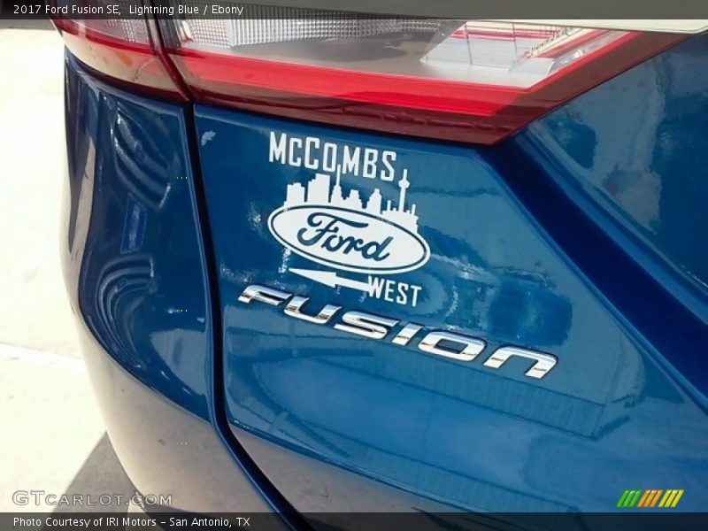 Lightning Blue / Ebony 2017 Ford Fusion SE