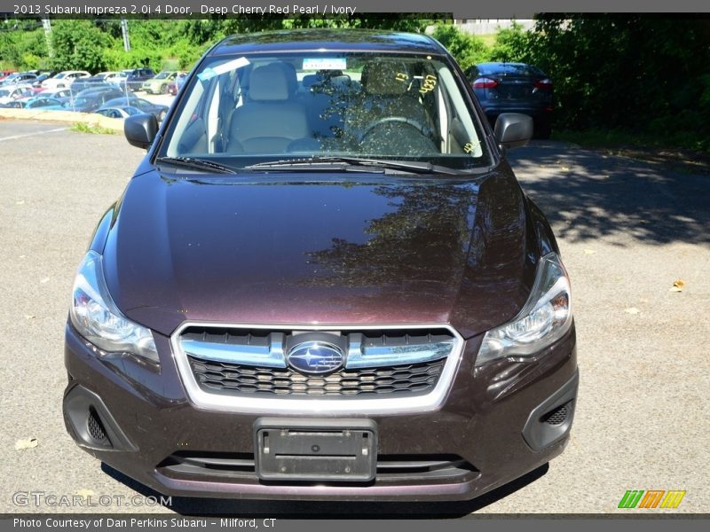 Deep Cherry Red Pearl / Ivory 2013 Subaru Impreza 2.0i 4 Door