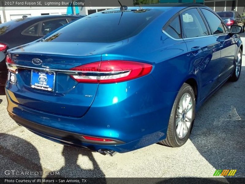 Lightning Blue / Ebony 2017 Ford Fusion SE