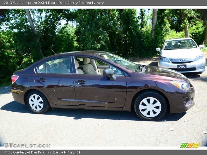 Deep Cherry Red Pearl / Ivory 2013 Subaru Impreza 2.0i 4 Door