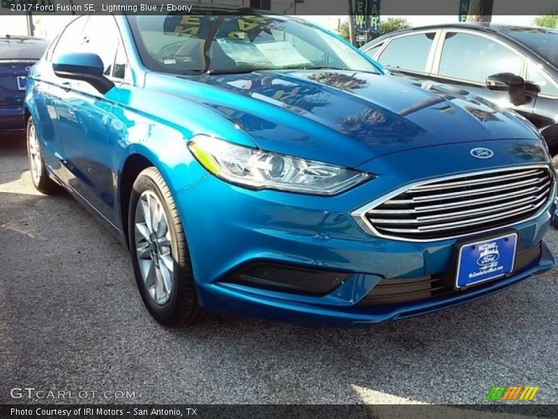 Lightning Blue / Ebony 2017 Ford Fusion SE