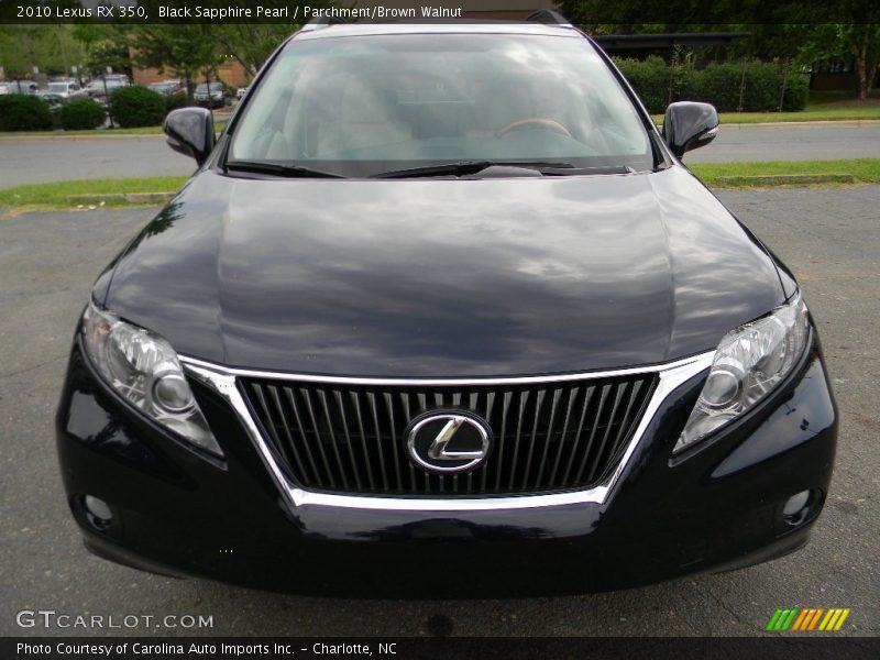 Black Sapphire Pearl / Parchment/Brown Walnut 2010 Lexus RX 350