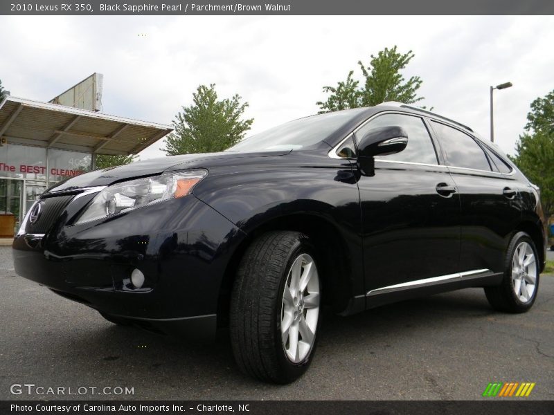 Black Sapphire Pearl / Parchment/Brown Walnut 2010 Lexus RX 350
