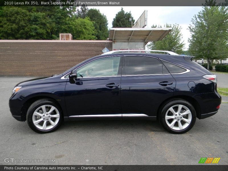 Black Sapphire Pearl / Parchment/Brown Walnut 2010 Lexus RX 350