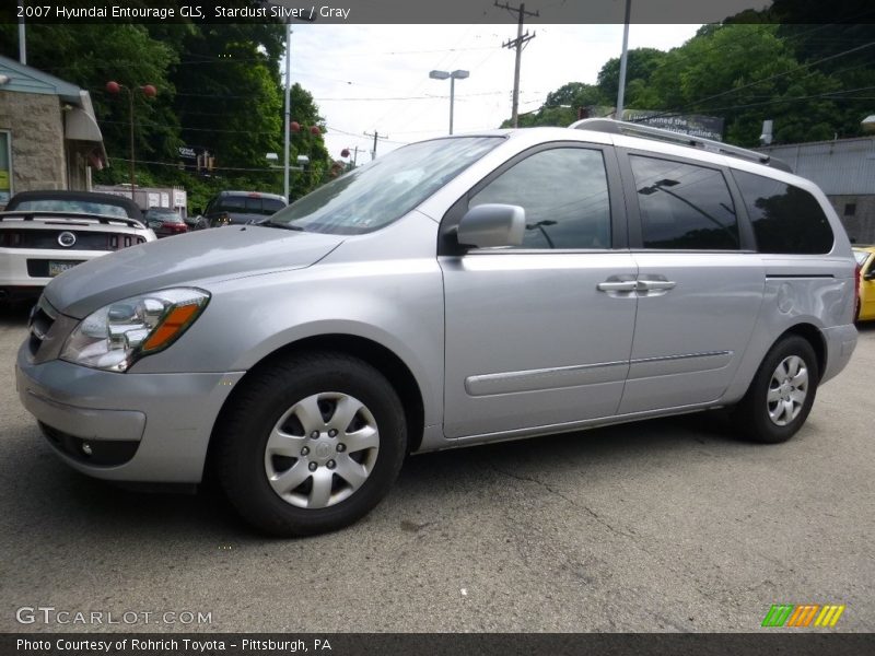 Stardust Silver / Gray 2007 Hyundai Entourage GLS