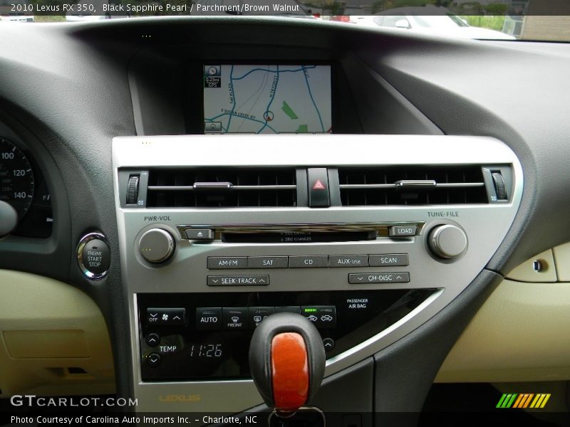 Black Sapphire Pearl / Parchment/Brown Walnut 2010 Lexus RX 350