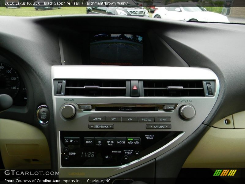 Black Sapphire Pearl / Parchment/Brown Walnut 2010 Lexus RX 350