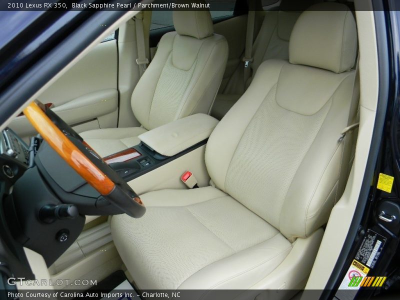 Black Sapphire Pearl / Parchment/Brown Walnut 2010 Lexus RX 350