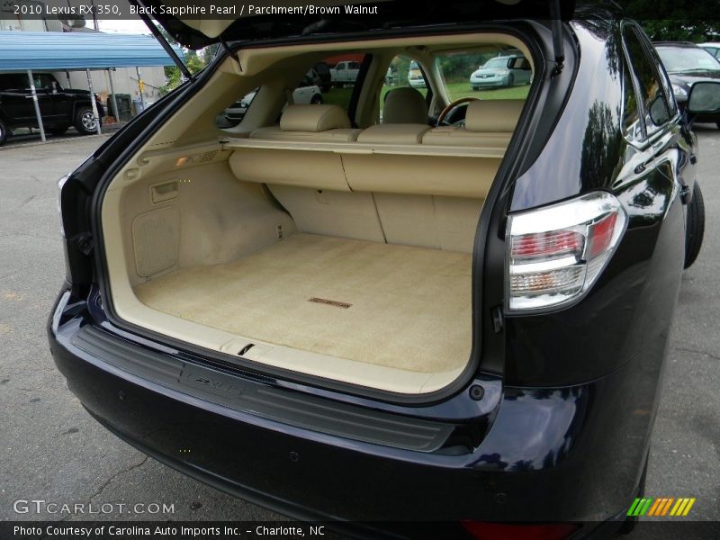 Black Sapphire Pearl / Parchment/Brown Walnut 2010 Lexus RX 350