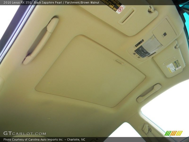 Black Sapphire Pearl / Parchment/Brown Walnut 2010 Lexus RX 350