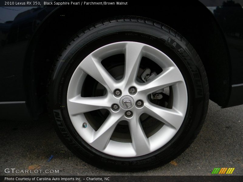 Black Sapphire Pearl / Parchment/Brown Walnut 2010 Lexus RX 350