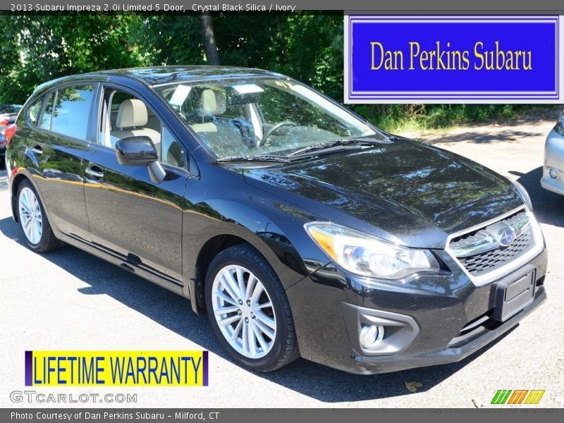 Crystal Black Silica / Ivory 2013 Subaru Impreza 2.0i Limited 5 Door