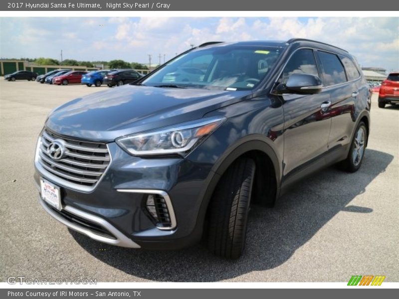 Night Sky Pearl / Gray 2017 Hyundai Santa Fe Ultimate