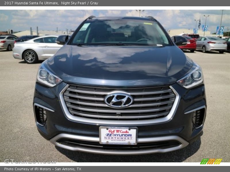 Night Sky Pearl / Gray 2017 Hyundai Santa Fe Ultimate