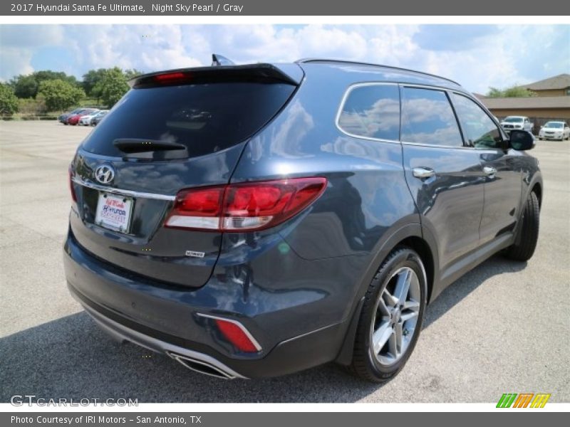 Night Sky Pearl / Gray 2017 Hyundai Santa Fe Ultimate