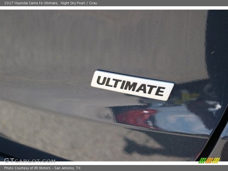 Night Sky Pearl / Gray 2017 Hyundai Santa Fe Ultimate