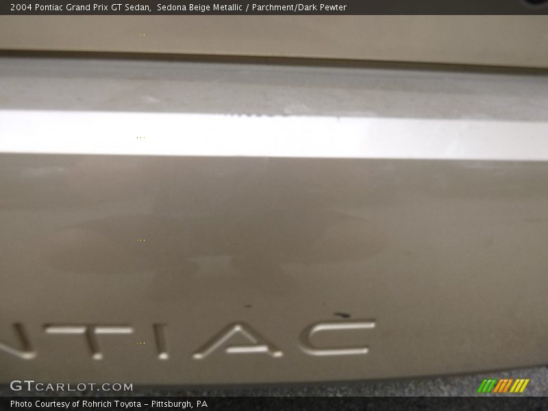 Sedona Beige Metallic / Parchment/Dark Pewter 2004 Pontiac Grand Prix GT Sedan