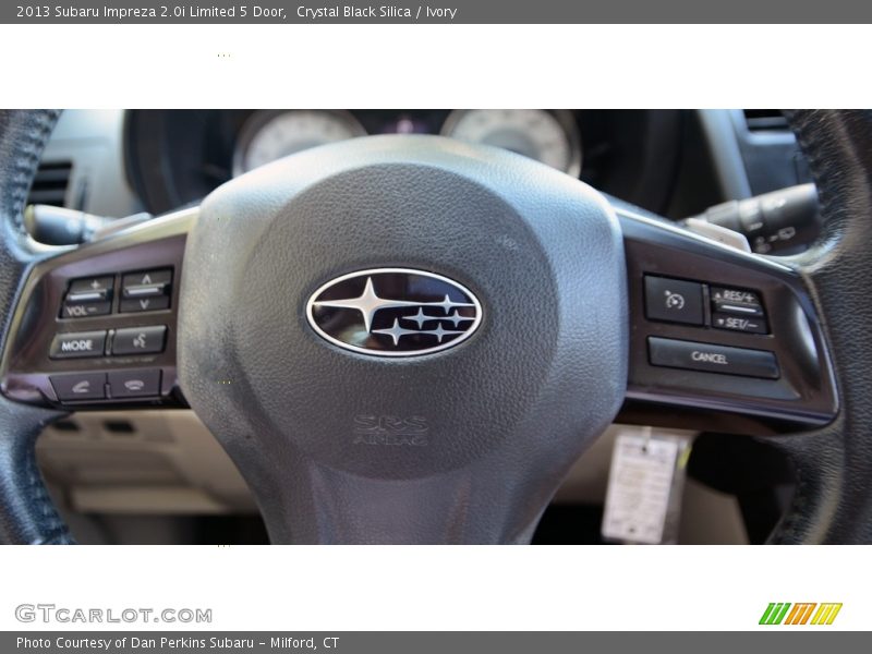 Crystal Black Silica / Ivory 2013 Subaru Impreza 2.0i Limited 5 Door