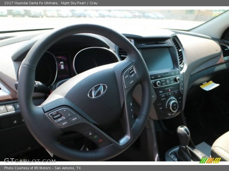Night Sky Pearl / Gray 2017 Hyundai Santa Fe Ultimate