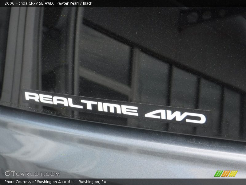 Pewter Pearl / Black 2006 Honda CR-V SE 4WD