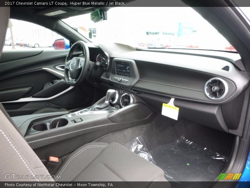 Hyper Blue Metallic / Jet Black 2017 Chevrolet Camaro LT Coupe