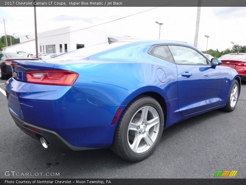 Hyper Blue Metallic / Jet Black 2017 Chevrolet Camaro LT Coupe