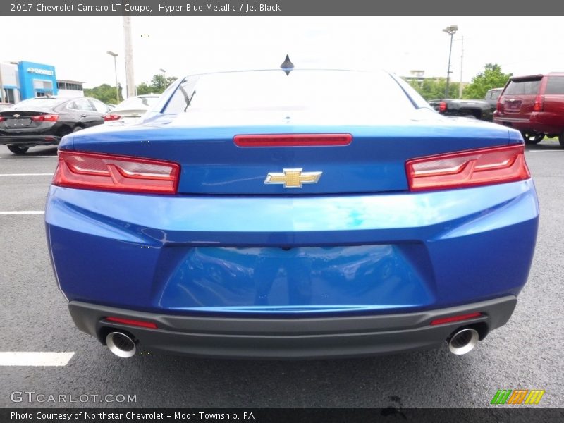 Hyper Blue Metallic / Jet Black 2017 Chevrolet Camaro LT Coupe