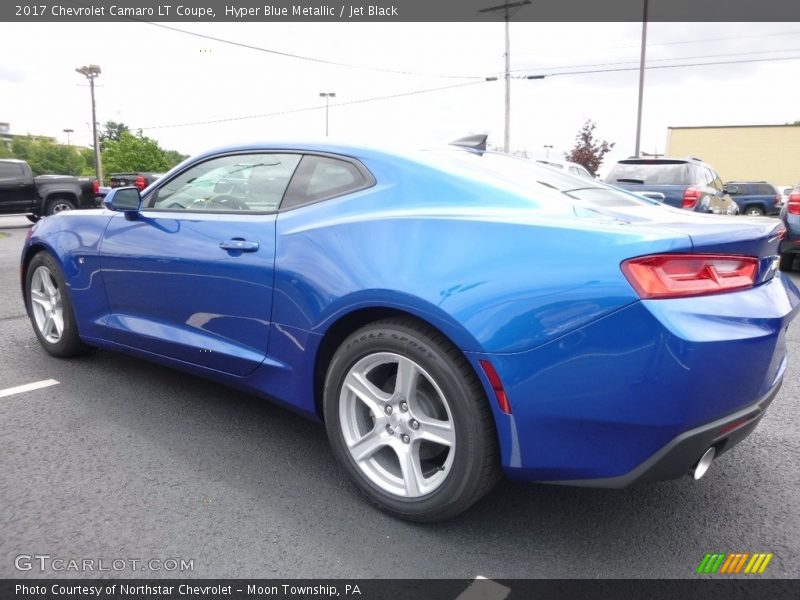 Hyper Blue Metallic / Jet Black 2017 Chevrolet Camaro LT Coupe
