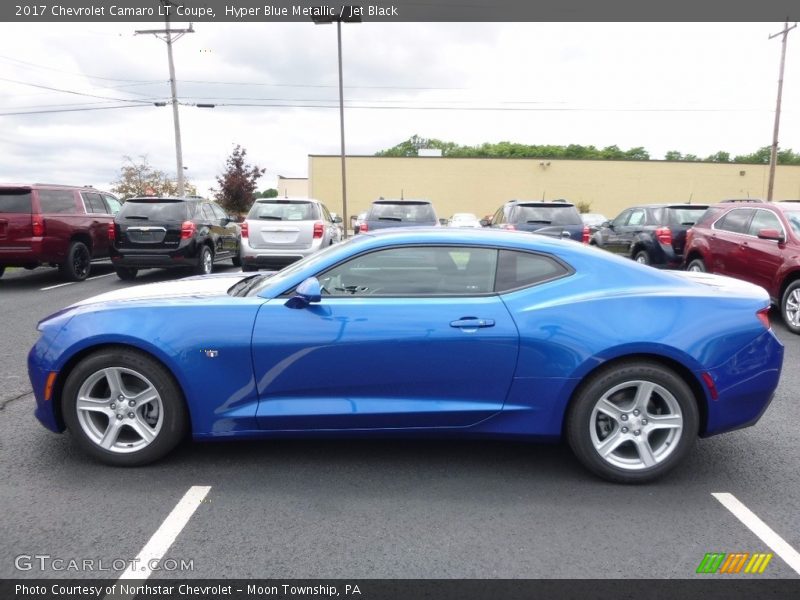 Hyper Blue Metallic / Jet Black 2017 Chevrolet Camaro LT Coupe