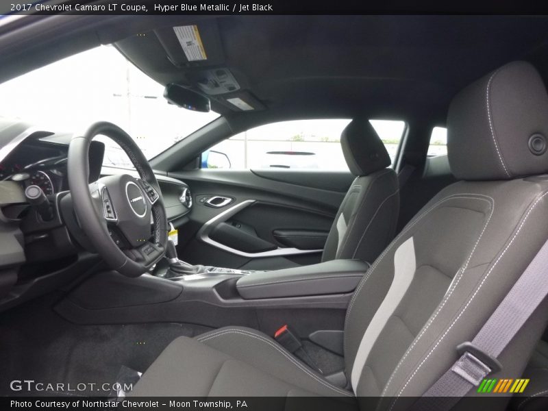 Hyper Blue Metallic / Jet Black 2017 Chevrolet Camaro LT Coupe