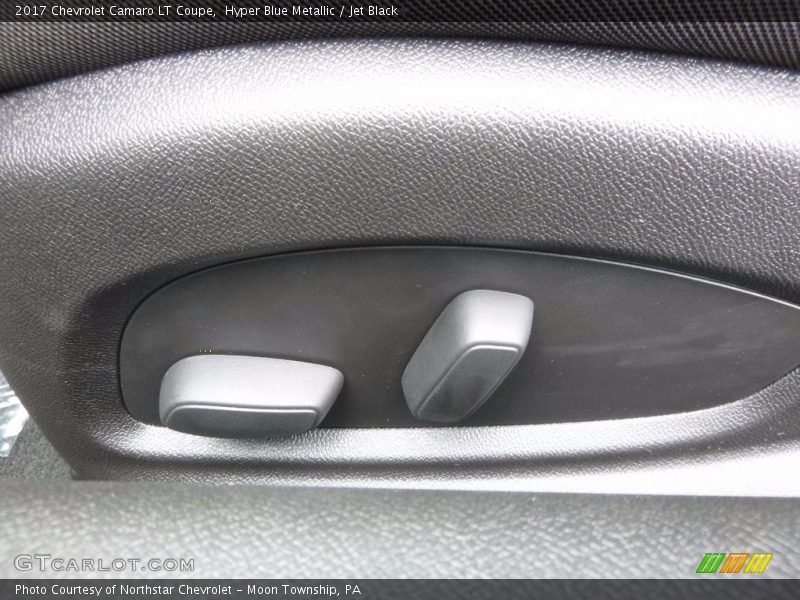 Hyper Blue Metallic / Jet Black 2017 Chevrolet Camaro LT Coupe