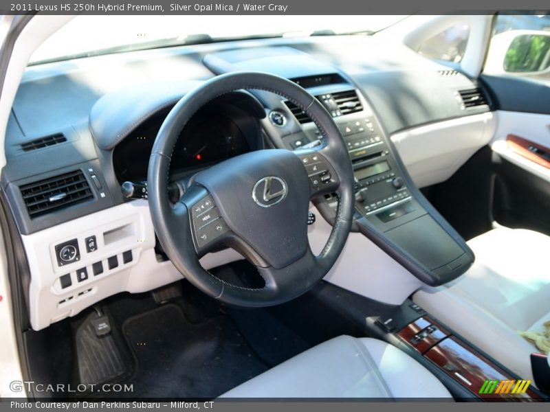 Silver Opal Mica / Water Gray 2011 Lexus HS 250h Hybrid Premium