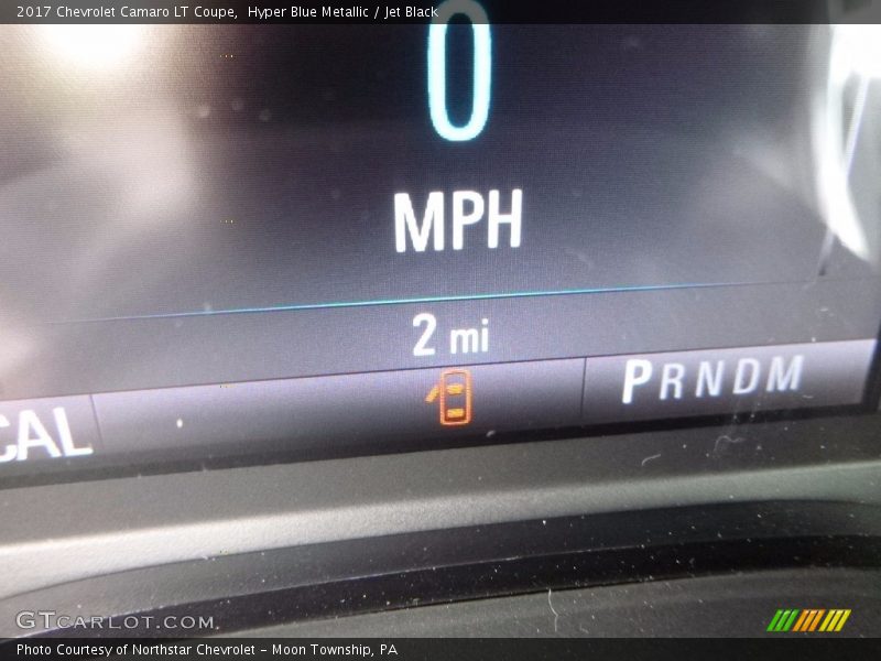 Hyper Blue Metallic / Jet Black 2017 Chevrolet Camaro LT Coupe