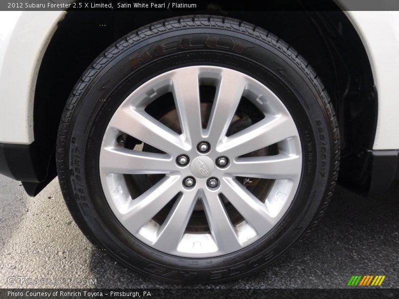 Satin White Pearl / Platinum 2012 Subaru Forester 2.5 X Limited